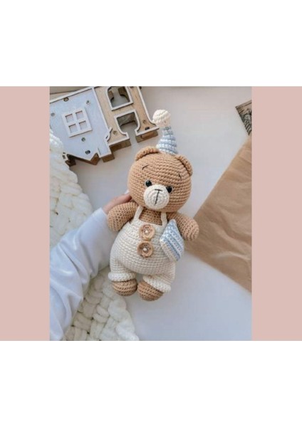 Amigurumi Oyuncak Ayı Bobo 1 Adet