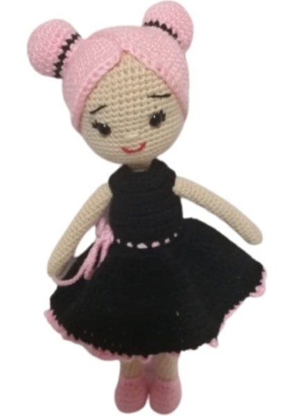 Siyah Küpe Çiçeği Amigurumi Organik Oyuncak 1 Adet modelleri