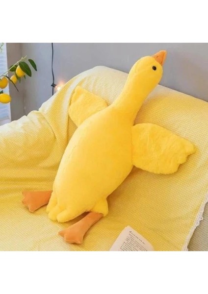 Elite Peluş Uyku Arkadaşım Kaz 75 Cm- Uçan Kaz Morton Uyku Yastığı Sarı 1 Adet