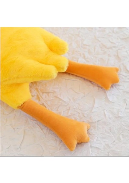 Elite Peluş Uyku Arkadaşım Kaz 75 Cm- Uçan Kaz Morton Uyku Yastığı Sarı 1 Adet