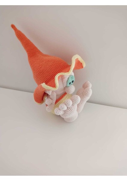 Şapkalı Orman Cücesi Amigurumi Organik Oyuncak 1 Adet modelleri