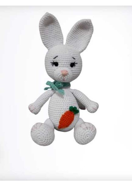 Tavşan Bibi Uyku Arkadaşı Amigurumi Organik Oyuncak 1 Adet
