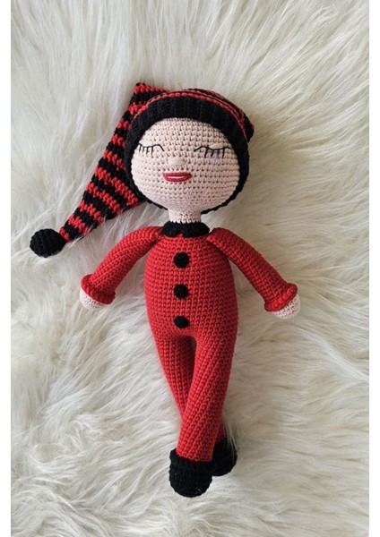 Amigurumi Organik Uyku Arkadaşı Uykucu Bebek Oyuncak 1 Adet