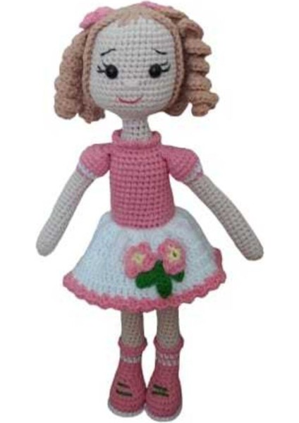 Japon Kiraz Çiçeği Bebek Amigurumi Organik Oyuncak 1 Adet