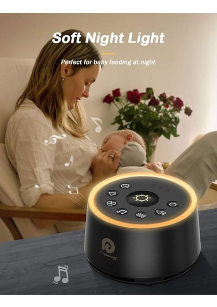 Elite Bebekler Için Uyku Ses Makinesi, 24 Hifi Doğal Ses Terapisi, Gece Lambalı, Sürekli Veya Zamanlayıcı 1 Adet fiyatları