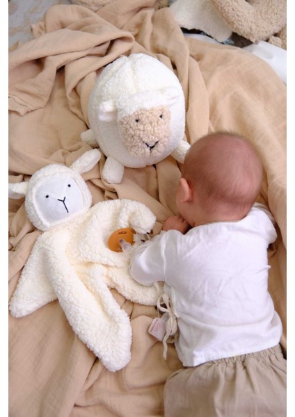 Elite Çocuk Bebek Uyku Arkadaşı Emzik Askılı Mely Kuzu 40 cm 1 Adet