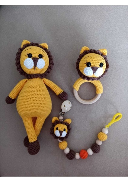 Elite Amigurumi Yenidoğan Aslan Set 1 Adet