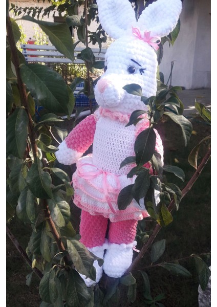 Elite Uyku Arkadaşı Organik Oyuncak Amigurumi Pembe Tavşan 1 Adet modelleri