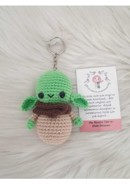 Amigurumi Organik Örgü Oyuncak Anahtarlık 1 Adet
