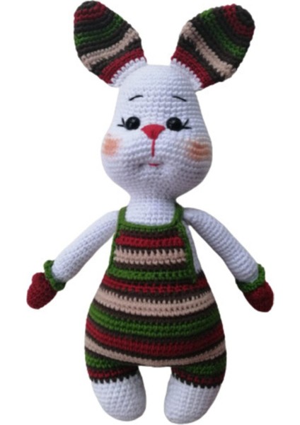 Pofuduk Minnoş Tavşan Amigurumi Organik Oyuncak 1 Adet