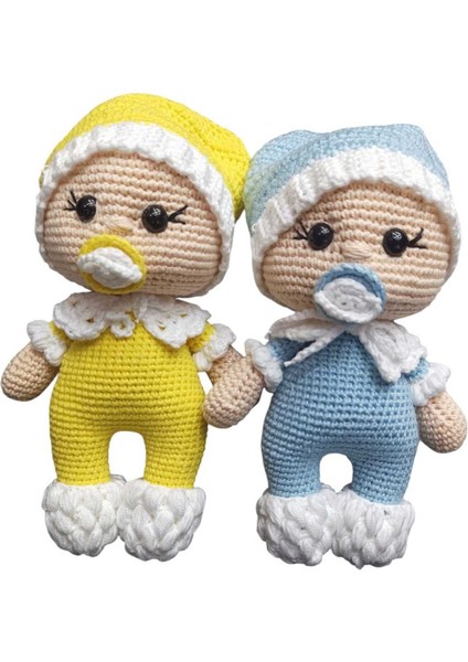 Amigurumi Emzikli ve Şapkalı Makinada Yıkanabilir Bebek 1 Adet fiyatları