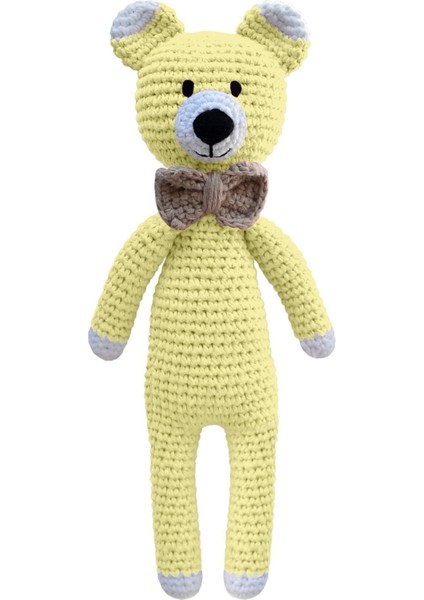 Bebek Hediye Seti Uyku Arkadaşı Emzik Zinciri Diş Kaşıyıcı Çıngırak Amigurumi Oyuncak Bebek 1 Adet