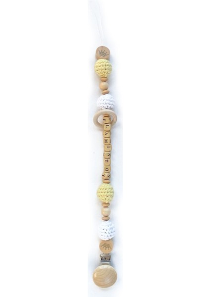 Bebek Hediye Seti Uyku Arkadaşı Emzik Zinciri Diş Kaşıyıcı Çıngırak Amigurumi Oyuncak Bebek 1 Adet