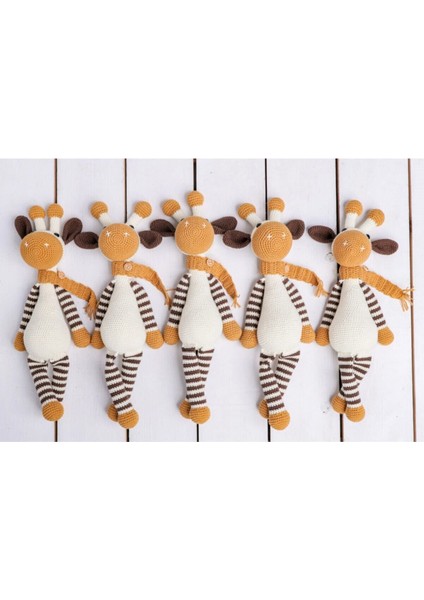 Elite Amigurumi Zürafa Oyuncak / Uyku Arkadaşı 1 Adet