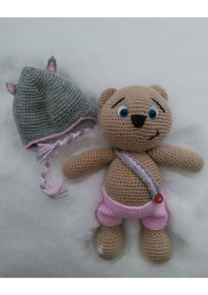 Tonton Ayıcık Amigurumi Organik Oyuncak 1 Adet
