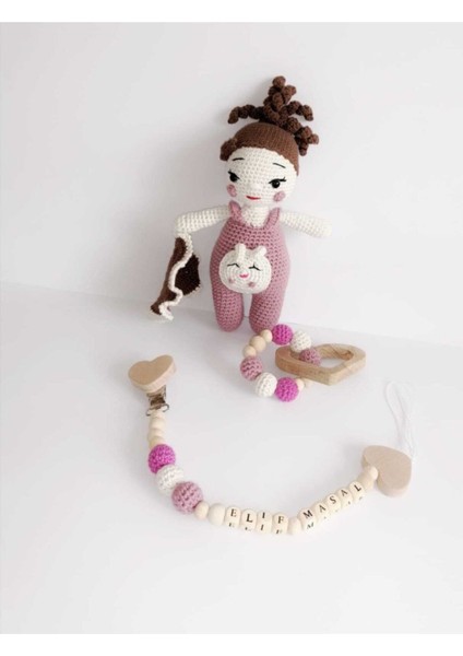 Lora Uyku Arkadaşı Seti Amigurumi Organik Oyuncak 1 Adet modelleri