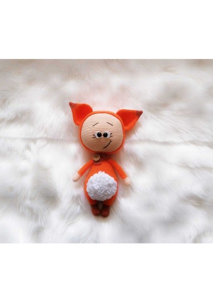 Fox Bonnie Amigurumi Organik Oyuncak 1 Adet modelleri
