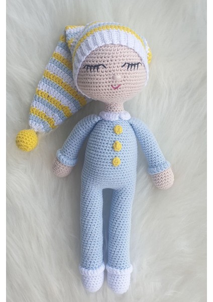 Amigurumi Organik Uyuyan Bebek 1 Adet