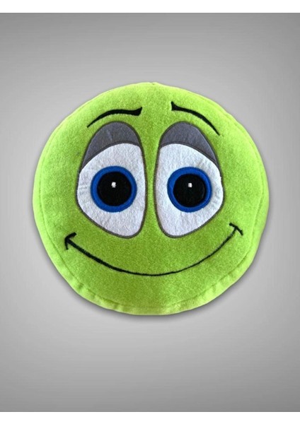 Elite Emoji Yastık Peluş Oyuncak Yeşil Oyun ve Uyku Arkadaşı 1 Adet