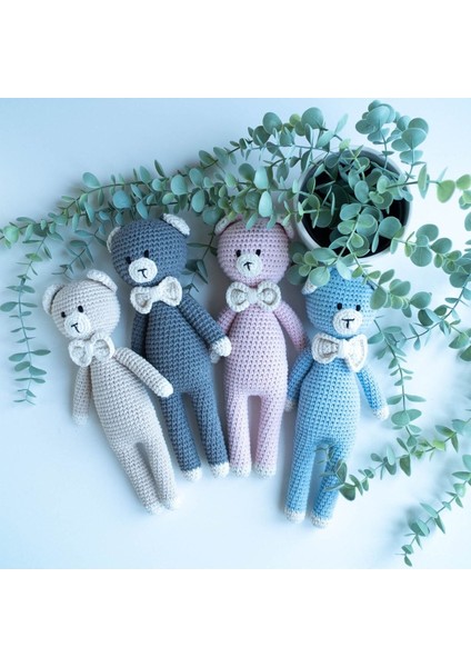 Uyku Arkadaşı Şirin Ayıcık Oyuncak, Amigurumi Bebek, Uyku Arkadaşı, Örge Bebek Oyuncak 1 Adet