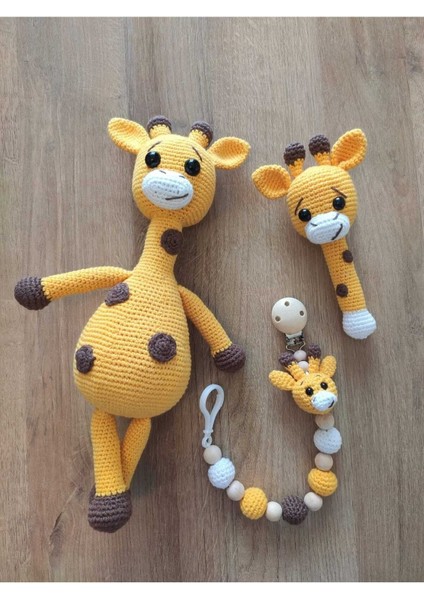 Elite Amigurumi Yenidoğan Zürafa Set 1 Adet