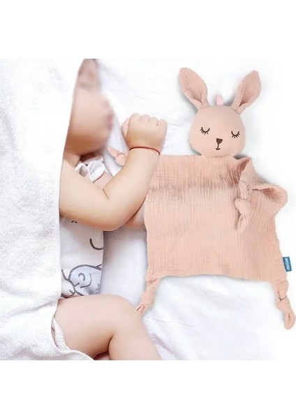 Elite Çıngıraklı Hayvan Figürlü Muslin Bebek Uyku Arkadaşı 1 Adet