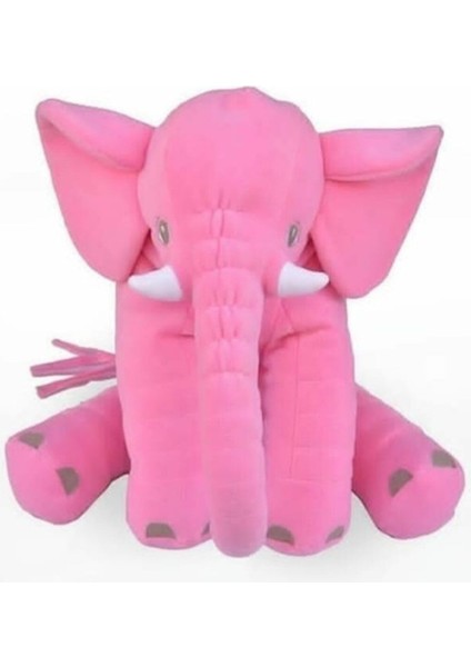 Elite Lüks Jumbo Boy Uyku Arkadaşım Fil 65 cm Fil Pembe 65 cm 1+ Yaş Ingilizce Evet Evet 1 Adet