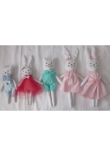 Elite Kedi Mavi Elbiseli Uyku Arkadaşı 1 Adet