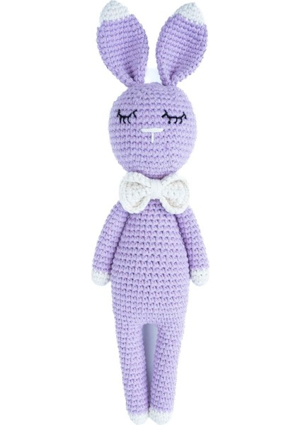 Amigurumi Bebek Uyku Arkadaşı Tavşan, Örgü Oyuncak, Uyku Oyuncağı, Uyku Arkadaşı Bebek 1 Adet