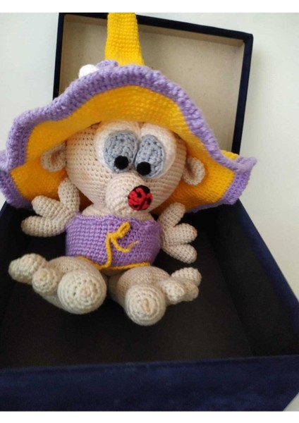 Kutu Cücesi Amigurumi Organik Oyuncak 1 Adet