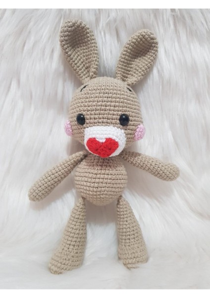 Elite Amigurumi Organik Örgü Oyuncak Tavşan 1 Adet