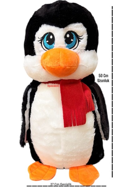 Elite Penguen Peluş Oyuncak Büyük Boy 50 cm Sevimli Penguen 1 Adet
