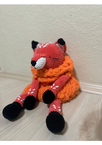 Elite Amigurumi Çıngıraklı Uyku Arkadaşı Tilki 1 Adet