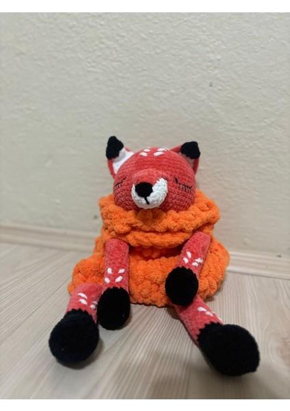 Elite Amigurumi Çıngıraklı Uyku Arkadaşı Tilki 1 Adet modelleri
