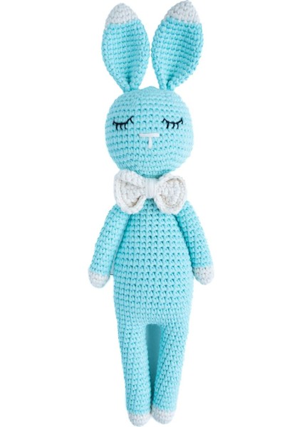 Amigurumi Bebek Uyku Arkadaşı Tavşan, Örgü Oyuncak, Uyku Oyuncağı, Uyku Arkadaşı Bebek 1 Adet