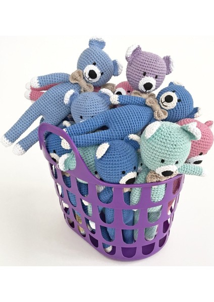 Amigurumi Oyuncak Bebek Uyku Arkadaşı, Örgü Bebek Oyuncak, Uyku Arkadaşı Ayıcık, Amigurumi Bebek 1 Adet fırsatları