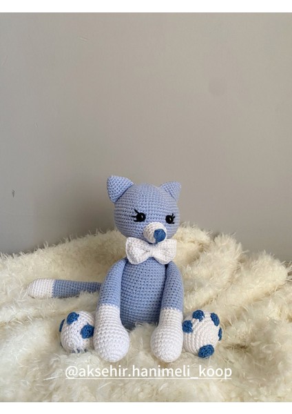 Elite Amigurumi Sevimli Kedi Oyun Arkadaşı 1 Adet
