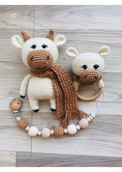 Elite Amigurumi Sevimli Boga Set - Organik Oyuncak 1 Adet