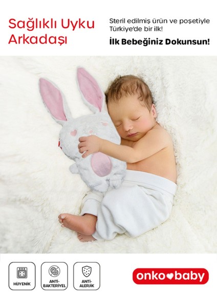 Elite Onko Baby Sağlıklı Steril Antibakteriyel Uyku Arkadaşı Uyku Tavşanı 1 Adet