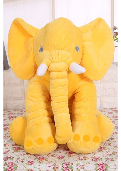 Elite Uyku Arkadaşım Yumuşacık Oyuncak Peluş Sarı Uyku Fili 60 cm 1 Adet