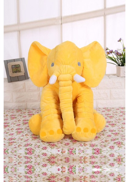 Elite Uyku Arkadaşım Yumuşacık Oyuncak Peluş Sarı Uyku Fili 60 cm 1 Adet