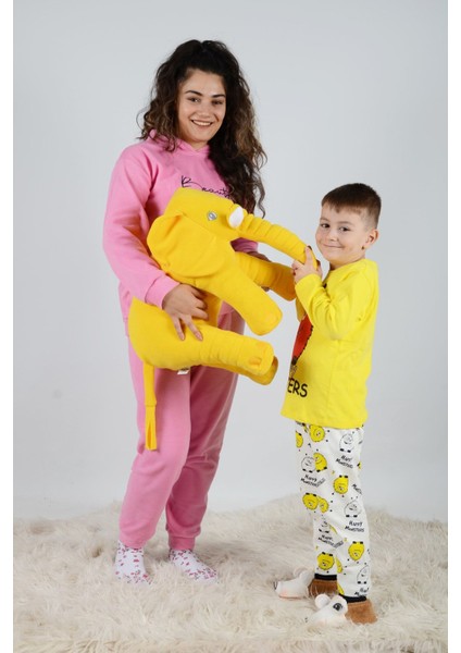 Elite Uyku Arkadaşım Yumuşacık Oyuncak Peluş Sarı Uyku Fili 60 cm 1 Adet