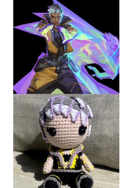 Elite Valorant Ajanı Örgü Oyuncak Amigurumi 1 Adet