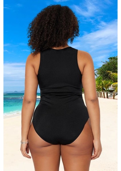 Konforlu Modern Büyük Beden Mayo Yüksek Konfor Plus Size Tam Destek Uv Korumalı fiyatları