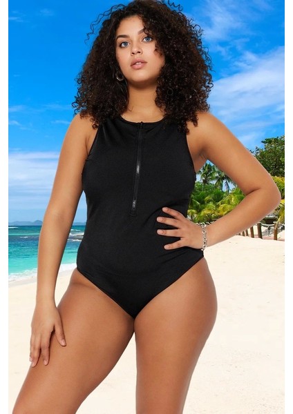 Konforlu Modern Büyük Beden Mayo Yüksek Konfor Plus Size Tam Destek Uv Korumalı modelleri