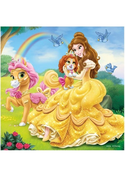 93465 Palace Pets Belle, Cinderella, Rapunzel 3X49 Parça Ravensburger Puzzle