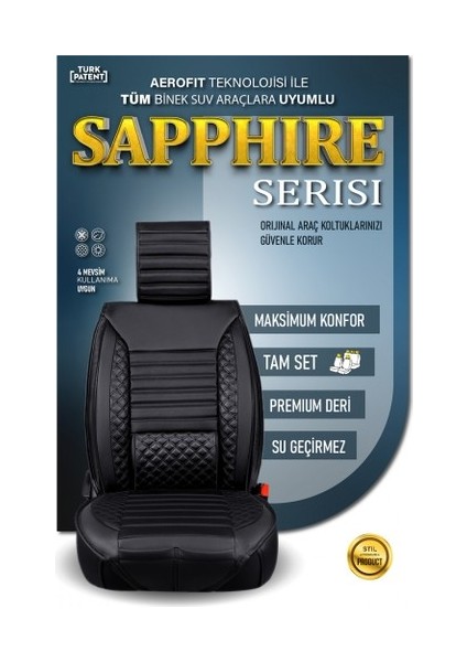 Volkswagen Amarok Lüx Deri Oto Koltuk Kılıfı Ön Arka Takım Elit Serisi Tam Siyah fiyatları