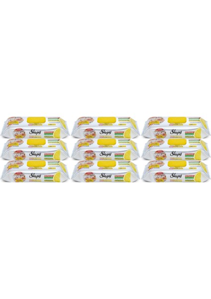 Easy Clean Yüzey Temizlik Mutfak Havlusu -Mendili 50 Yaprak Limon Yağlı (9lu Set) 450 Yaprak