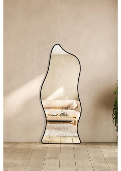 Asimetrik Model Çerçeveli 140X35 cm Boy Aynas fiyatları