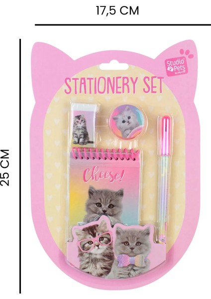 Pt-06048 Kırtasiye Seti - Pembe